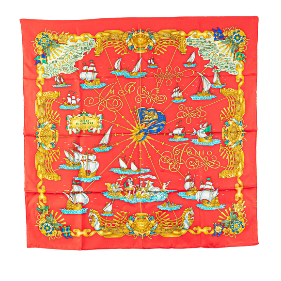Pre-Loved Hermes Voiles De Lumiere Silk Scarf - Picture 1 of 5